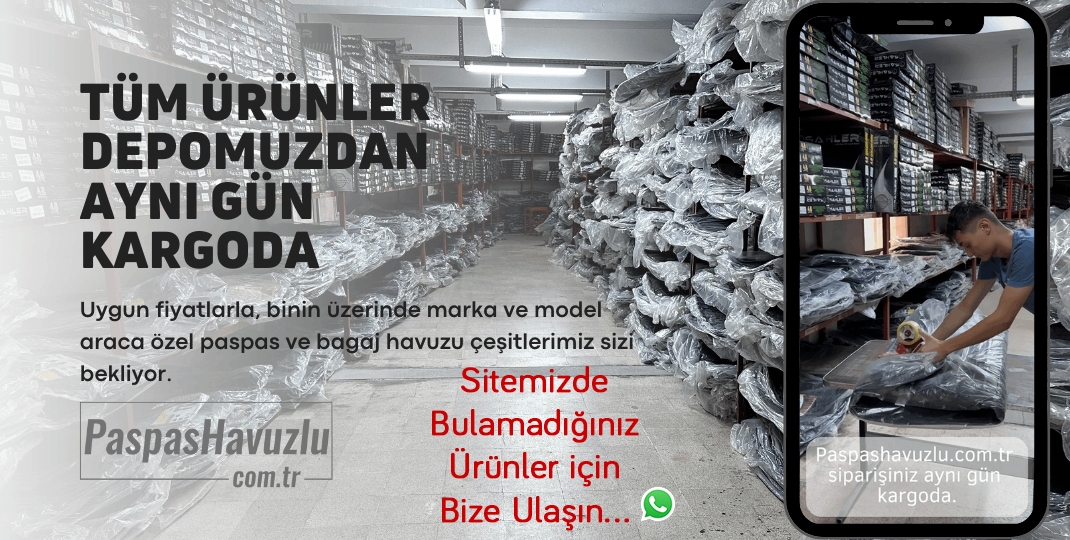 Araca Özel Havuzlu Paspas ve Bagaj Havuzu